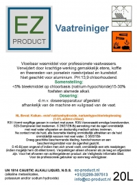 Vaatreiniger 20 Liter EZ-VR-20
