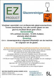 Glazenreiniger 5 liter pakket Groot  3x5 liter + 5 liter Spoelglans