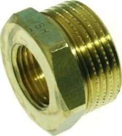 Verloop Messing 3/4 1/2