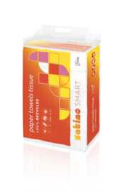 Handdoekjes Smart  V-vouw 2-laags 24x23 cm 4000 stuks wit