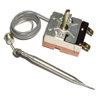 Thermostaat 55°-180°C 1-polig voeler 77/Ø6mm. capilair 1430mm. dw