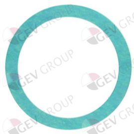 vlakpakking fiber D1 ø 60mm D2 ø 48mm materiaaldikte 3mm voor draad 1½" vpe 1stuk
