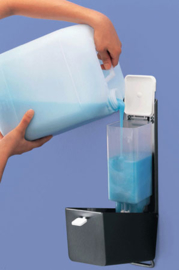 Santral RVS zeepdispensers 600 ml, Wit Zeep