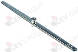 Naspoelarm L 495mm sproeiers 7 inbouw ø 14mm inbouwpositie onder RVS