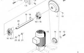 Transport motor  0.12/0.18 kW