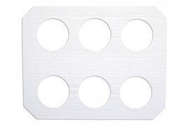 Bierblad 6 gats karton 150 stuks