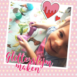 Knutselpakket * Glitterslijm maken! * vanaf 6 kids