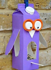 Vogelvoederhuisjes knutselen - 12 november