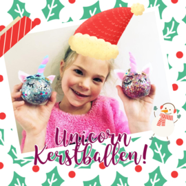 Kinderfeestje * Unicorn kerstballen! *