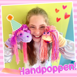 Knutselpakket * Handpoppen! * vanaf 6 kids