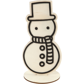 Sneeuwpop - figuur om te decoreren