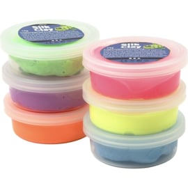 Silk Foam, kleuren assorti, neon, 6x14gr
