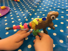 Kinderfeestje * Foam Clay dino's! *