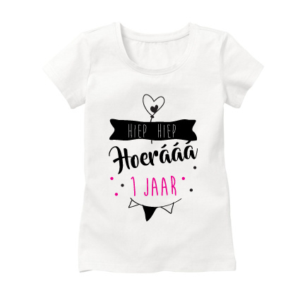 Nauw trompet Zeehaven Hoerááá verjaardag shirt met 1 (of 2 of 3 etc.) jaar | T-shirts | Bij van  Jansen