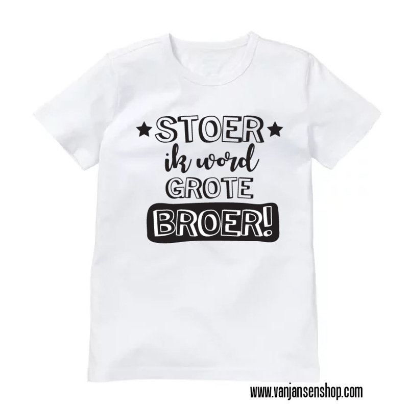 Verwonderlijk Grote Broer-shirt Stoer | T-shirts & Rompertjes | Bij van Jansen VV-72