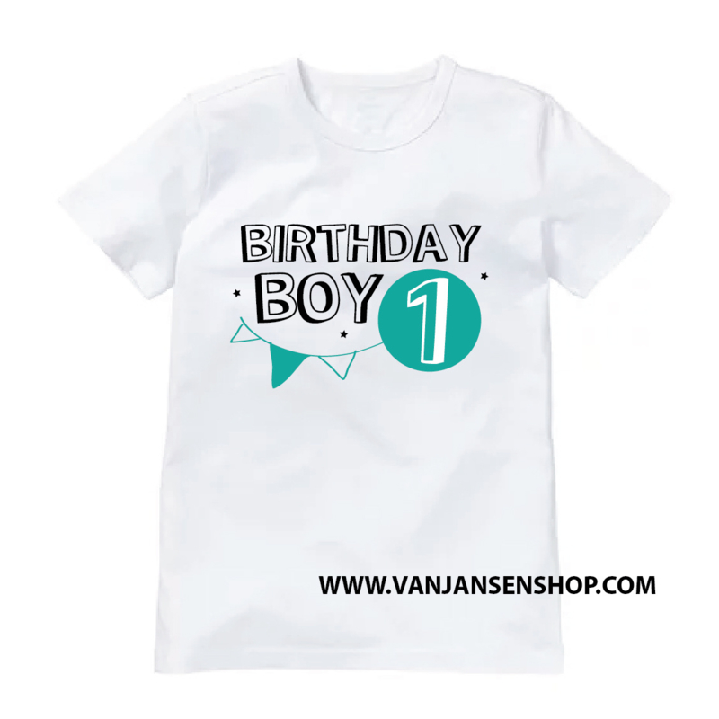 gastvrouw Oraal Observatie Birthday Boy - verjaardag shirt met 1 (of 2 of 3 etc.) jaar | T-shirts |  Bij van Jansen