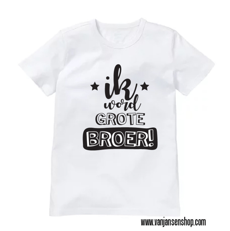 Nieuw Ik word Grote Broer-shirt | T-shirts & Rompertjes | Bij van Jansen WO-53