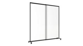 Extendable floor stand screen with frame