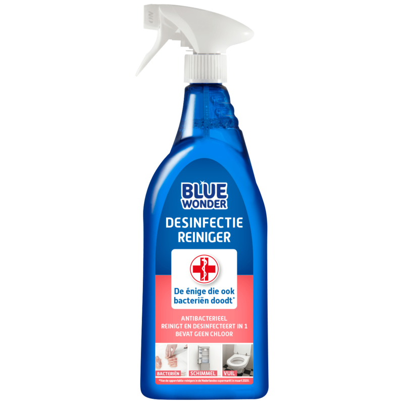 Blue Wonder disinfection spray bottle
