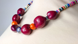 Roze | kleurmix korte ketting