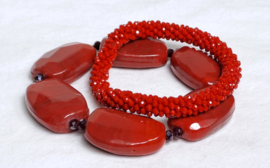 Armband set rood