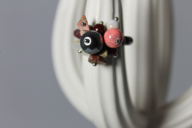 Rood | antraciet | zand
