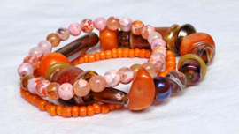 Armband set oranje