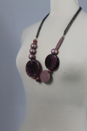 Roze lange ketting