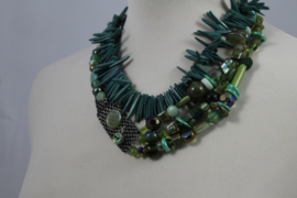 Groen korte ketting