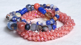 Armband set lila | zalm