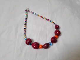 Roze | kleurmix korte ketting