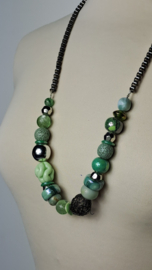 Groen | mint lange ketting