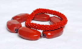 Armband set rood