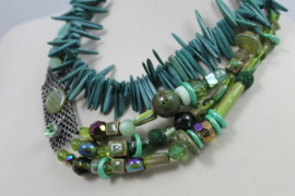Groen korte ketting