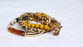 Armband set natuurtinten