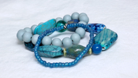 Armband set turquoise | petrol