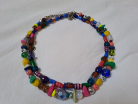 Kleurmix korte ketting
