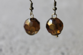 Bruin facet -glas-
