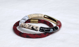 Armband set rood | zwart