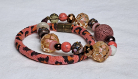 Armband set roze | koper | goud