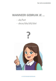 De/het en deze/die/dit/dat (pdf-bestand)