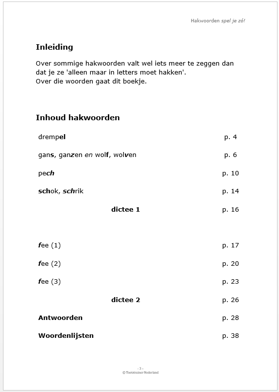 Hakwoorden spel je zó!