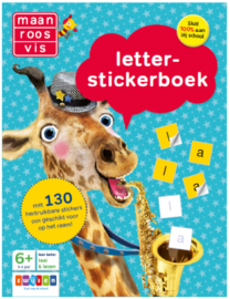 Maan Roos Vis Letter-Stickerboek