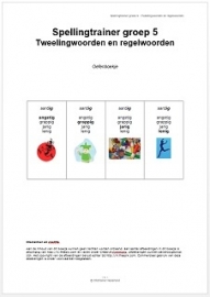 Spellingtrainer groep 5 - Tweeling- en regelwoorden (pdf-bestand)