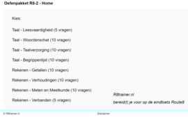 Oefenpakket R8-2 (Route 8: online opgaven)