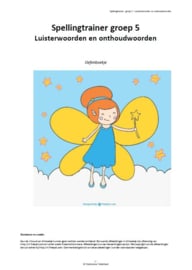 Spellingtrainer groep 5 - Luister- en onthoudwoorden (pdf-bestand)