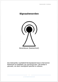 Begrijpend lezen: signaalwoorden - Bovenbouw (papieren versie)