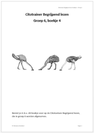 Citotrainer Begrijpend lezen Boekje 4 - Groep 6 (pdf-bestand)