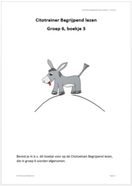 Citotrainer Begrijpend lezen Boekje 3 - Groep 6 (pdf-bestand)