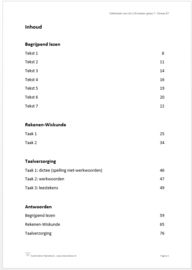 Oefenboek voor de LVS-toetsen (Cito-toetsen) eind groep 7 - E7 (pdf-bestand)